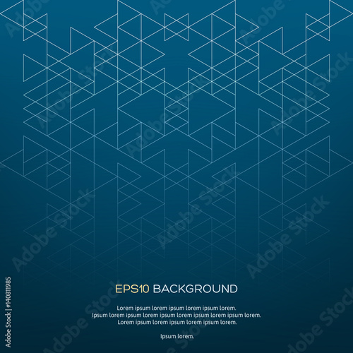 Abstract background with a structure of lines and triangles.