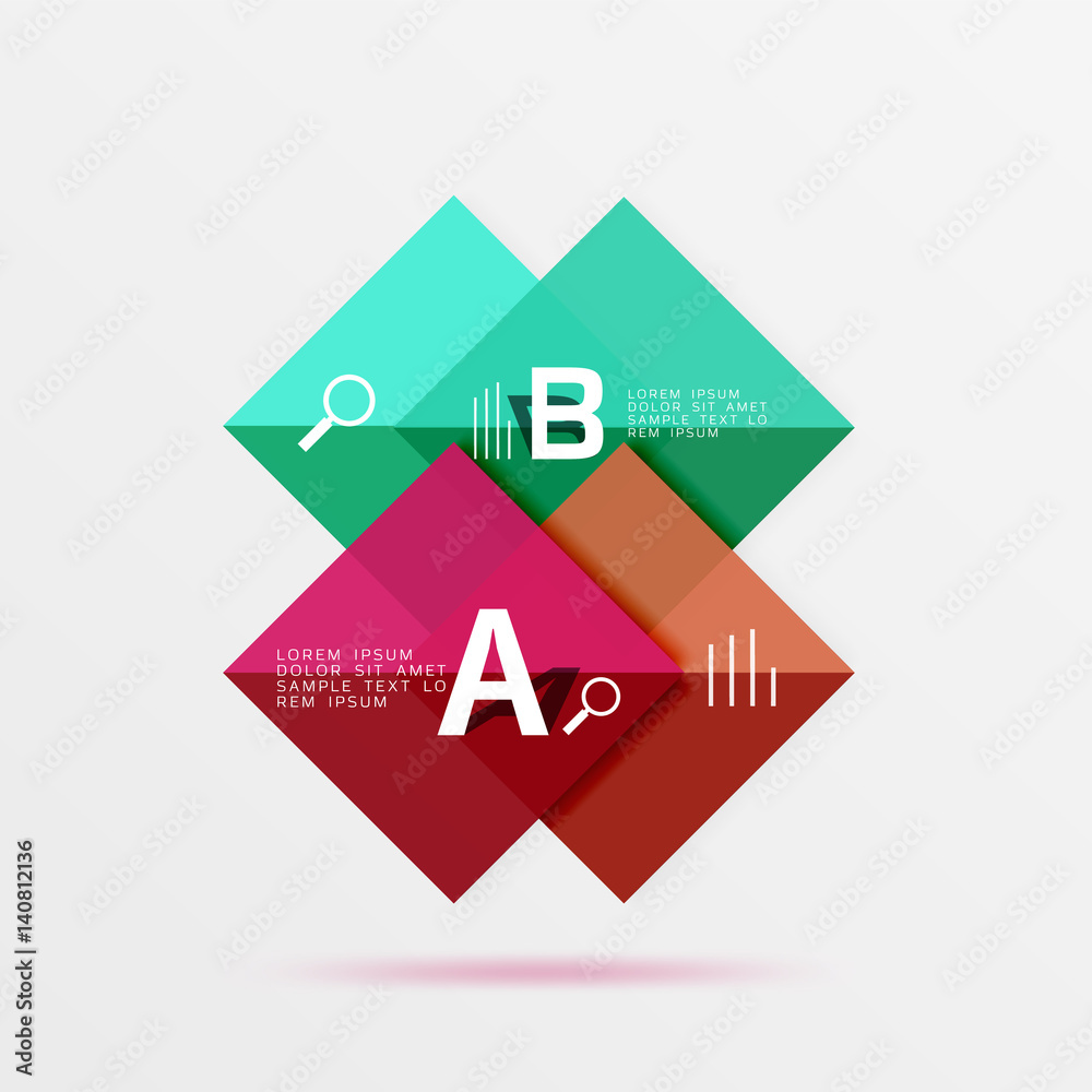 Square geometric abstract background Square geometric abstract background