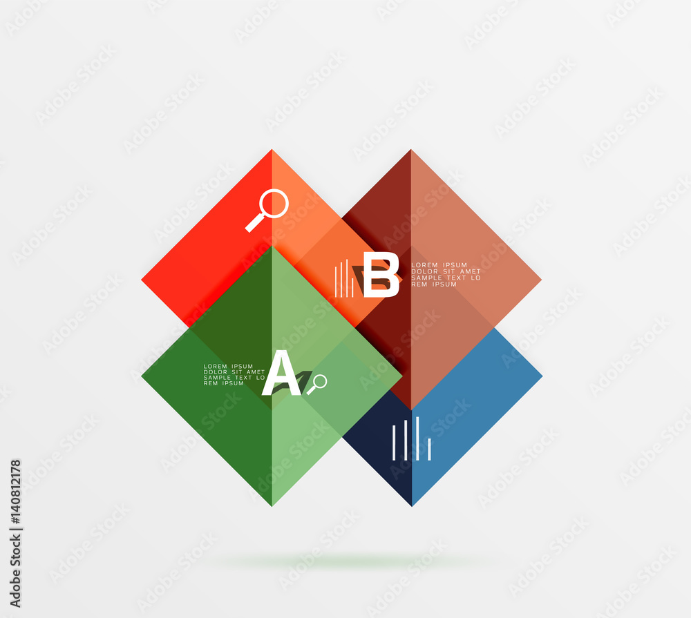 Square geometric abstract background Square geometric abstract background