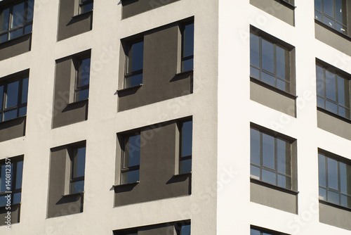 Apartment Complex with Windows