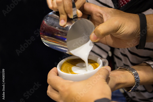 cappuccino and latte art