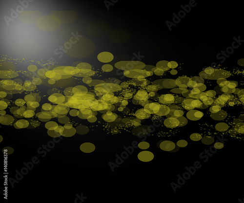 Light yellow bokeh background