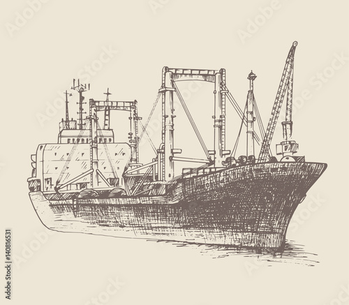 Cargo ship, reefer Forward
