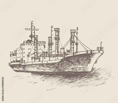 Cargo ship, reefer Forward