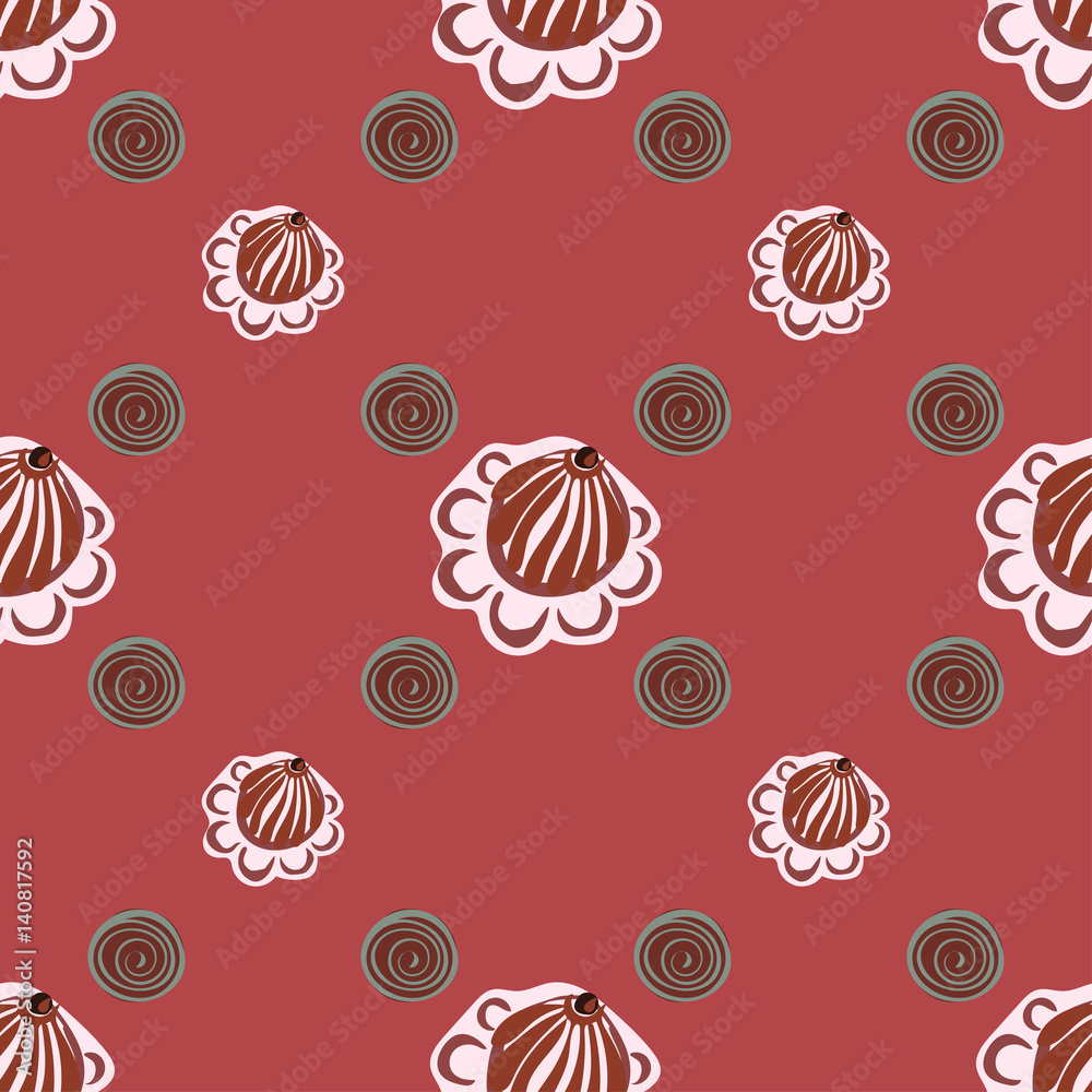 Abstract flower seamless pattern background. Abstract flower seamless pattern background.