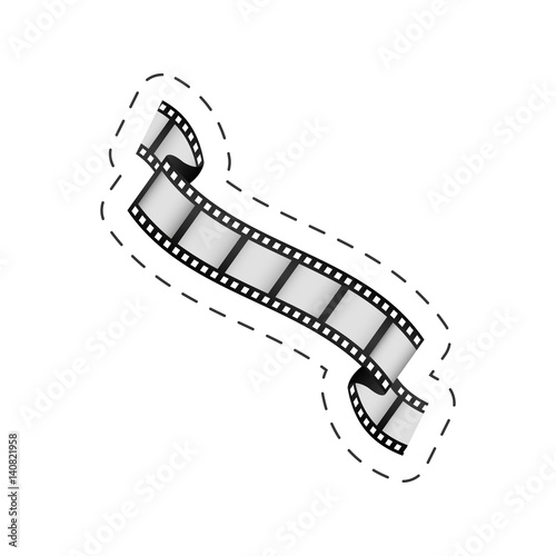 film strip roll movie image vector illustration eps 10