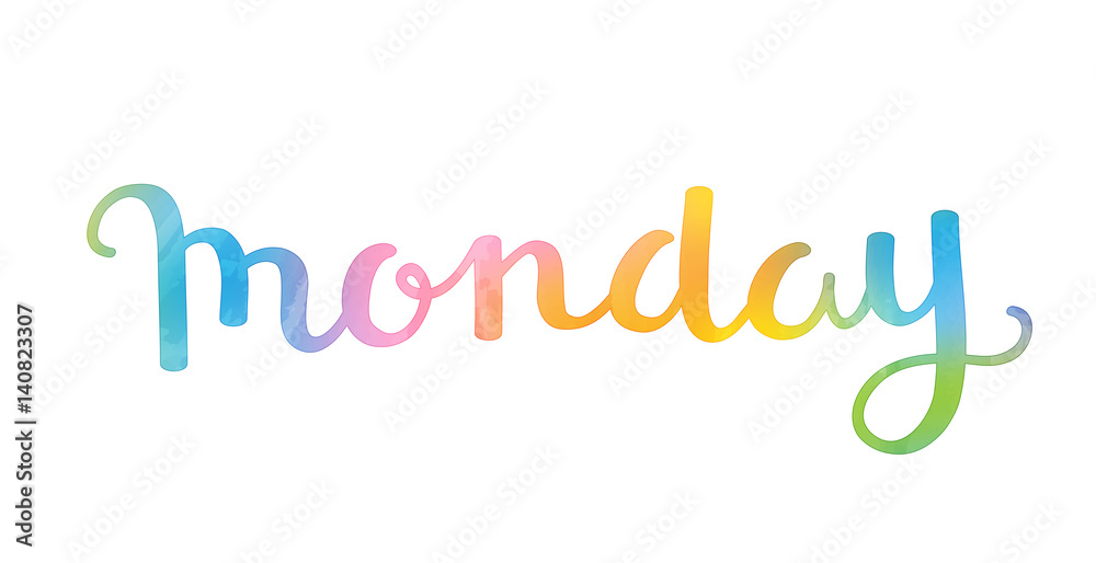 MONDAY Hand Lettering Icon MONDAY Hand Lettering Icon