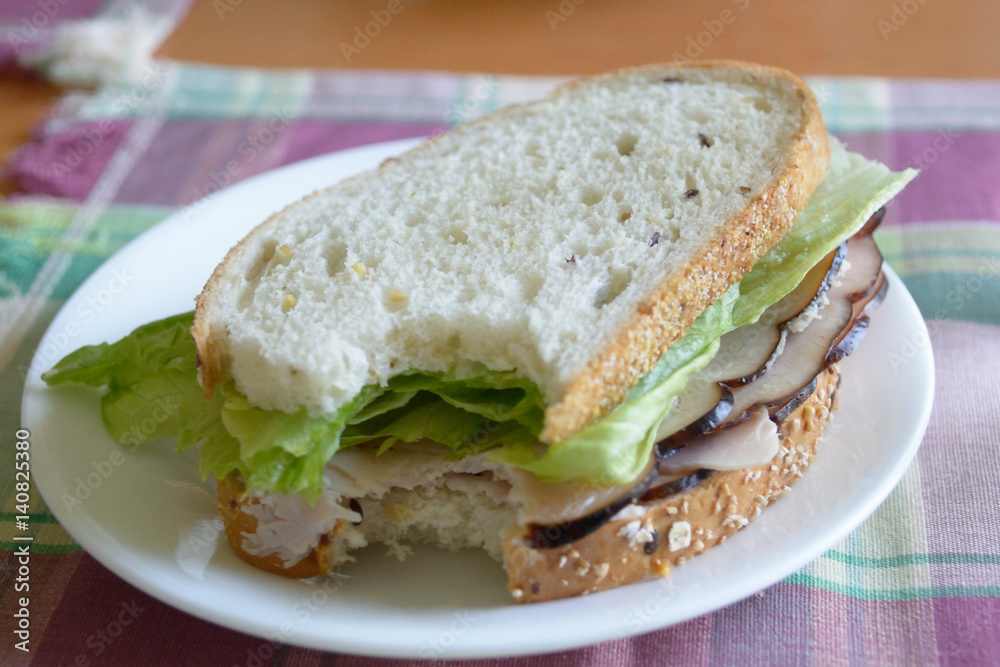 Turkey Sandwich for Lunch