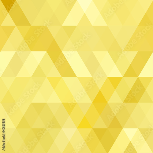 Abstract background. Background yellow colors of triangles and polygons. Vector image