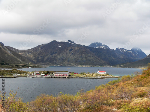 Breathtaking landscape scenary of beautiful Norway mountains