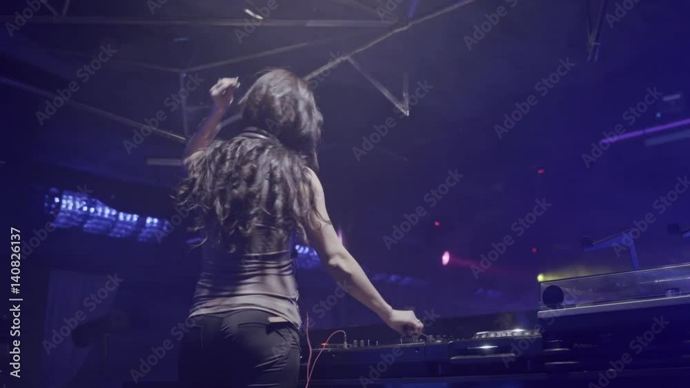Attractive woman in night club Attractive woman in night club