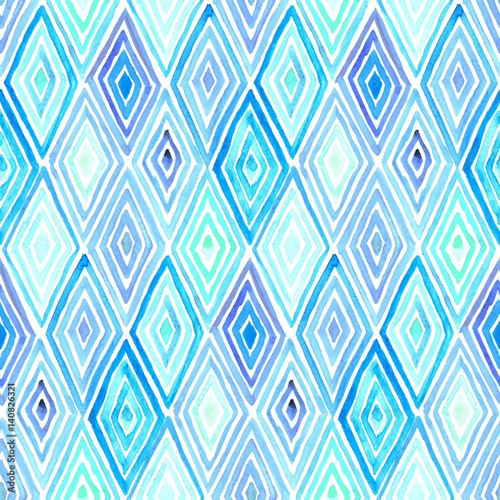 Rhombus watercolor pattern Rhombus watercolor pattern