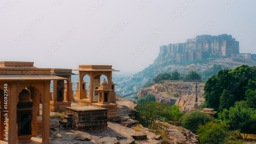 Ruins of a Mountain Top City in India