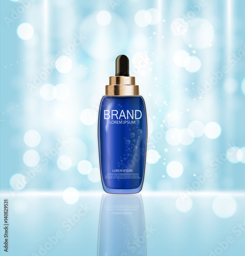 Oil Essence Hydrating Concentrate Bottle Template for Ads or Mag