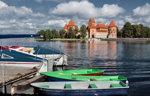 Trakai Island Castle in Lithuania photo