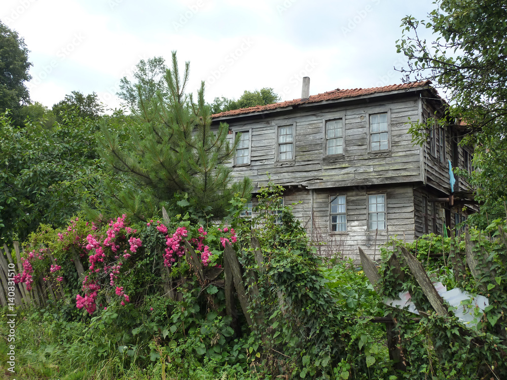 Wooden old village house Wooden old village house