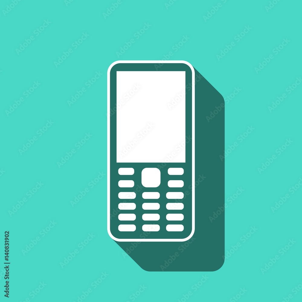 Mobile phone icon stock vector illustration flat design Mobile phone icon stock vector illustration flat design