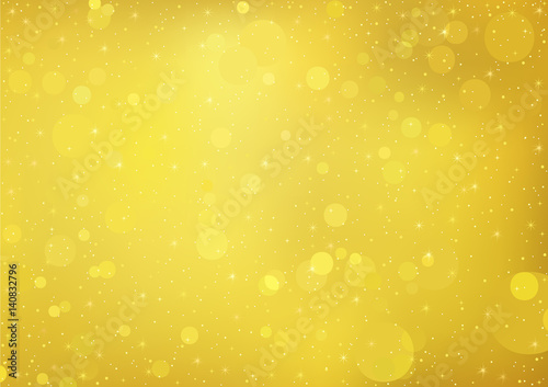 Gold Bokeh Background with ...