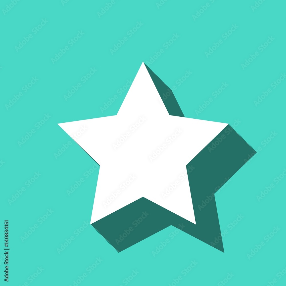 Fototapeta premium star icon stock vector illustration flat design