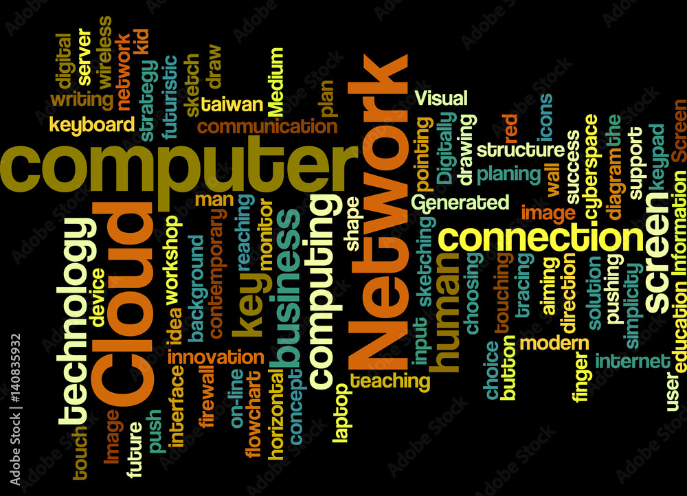 Obraz premium Cloud Computing