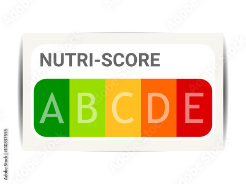 panneau nutri-score - nutriscore - claire - indice transparent