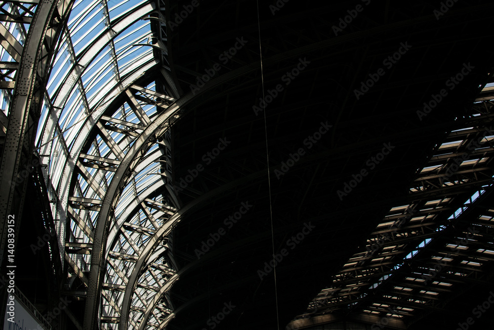 huge train station roof