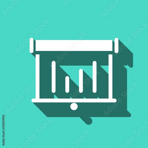 lectern with microphone icon stock vector illustration flat design