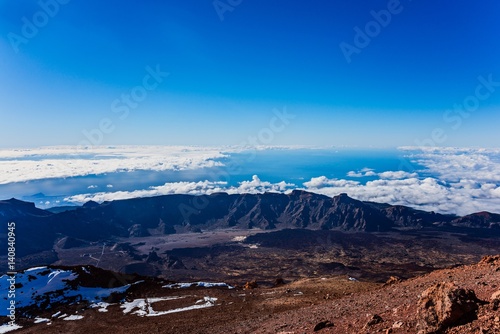 View from the top of Teide volcano