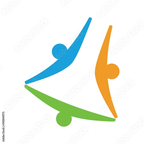 bell person logo vector