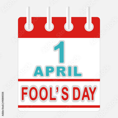 Calendar icon 1 april Fools day.