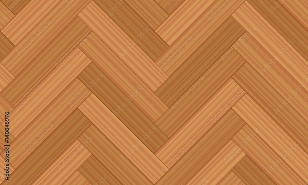 Herringbone parquet - vector illustration of geometric wooden floor pattern - seamless extensible in all directions.