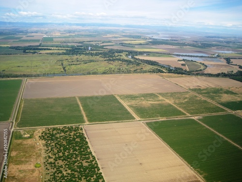Sacramento Valley from airplane