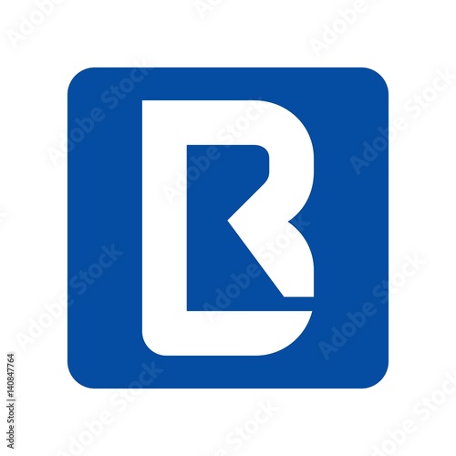 r and b logo vector.