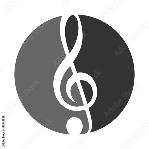 key note music logo vector.