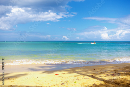 Paradise on Earth. Caribbean empty sandy beach.  © Sergey