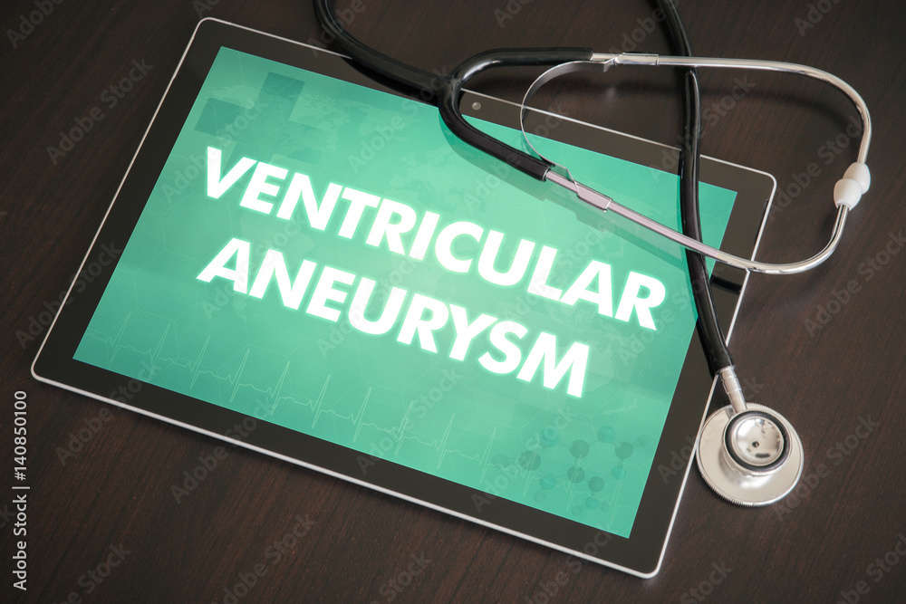 Φωτογραφία Ventricular aneurysm (heart disorder) diagnosis medical concept on tablet screen