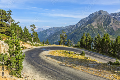 Hairpin Curve on a Scenic Road