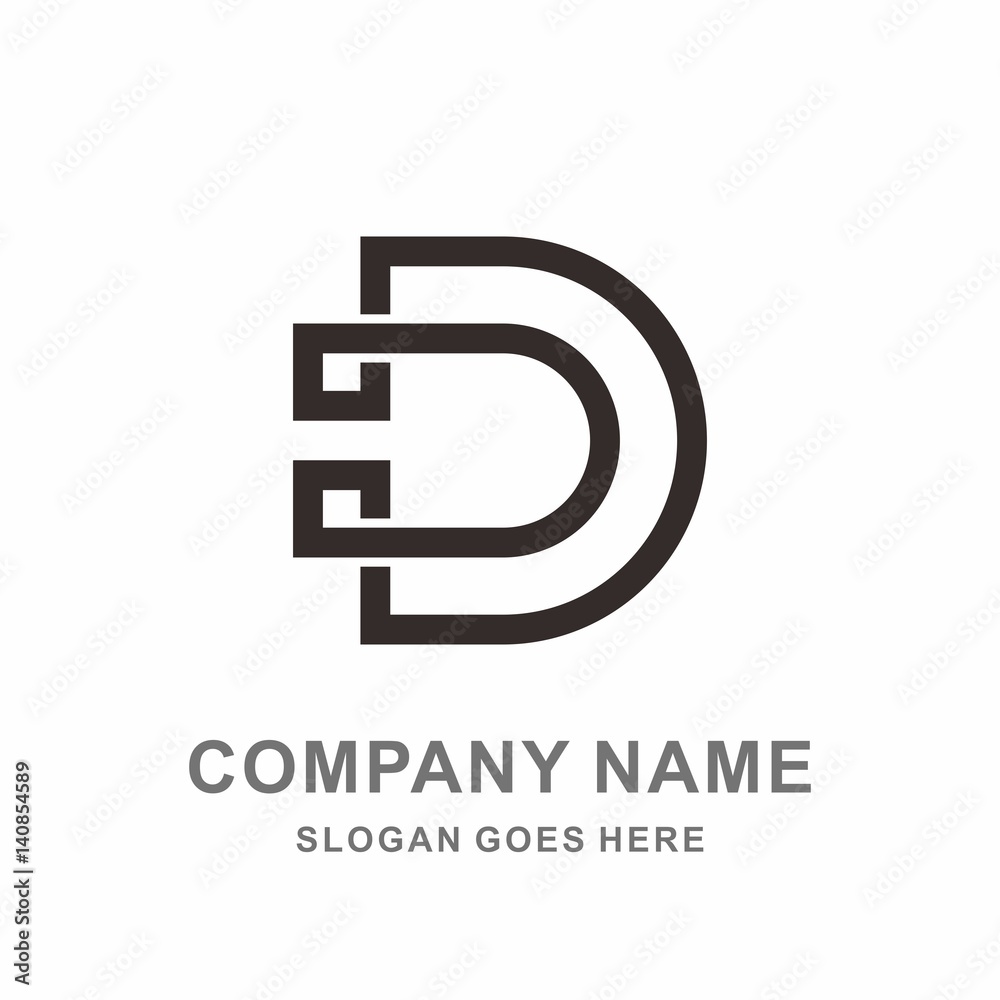 Monogram Letter D Square Circle Strips Architecture Interior Construction Business Company Stock Vector Logo Design Template Monogram Letter D Square Circle Strips Architecture Interior Construction Business Company Stock Vector Logo Design Template