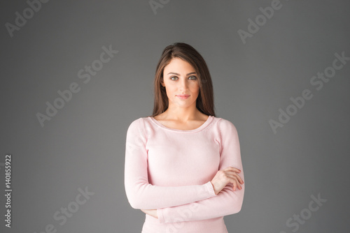 Portrait of a confident women at studio photo