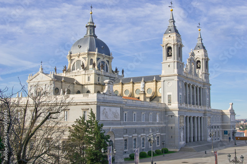 Santa Maria la Real de La Almudena cathedral in Madrid, Spain photo