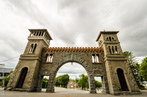 Historic old archway in the city of Tandil, Argentina