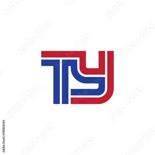 Initial Letter TY Linked Design Logo Free Download Initial Letter TY Linked Design Logo - GFXLoad