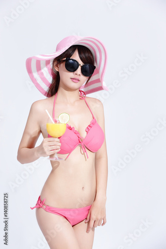 beauty woman wear bikini happily © ryanking999