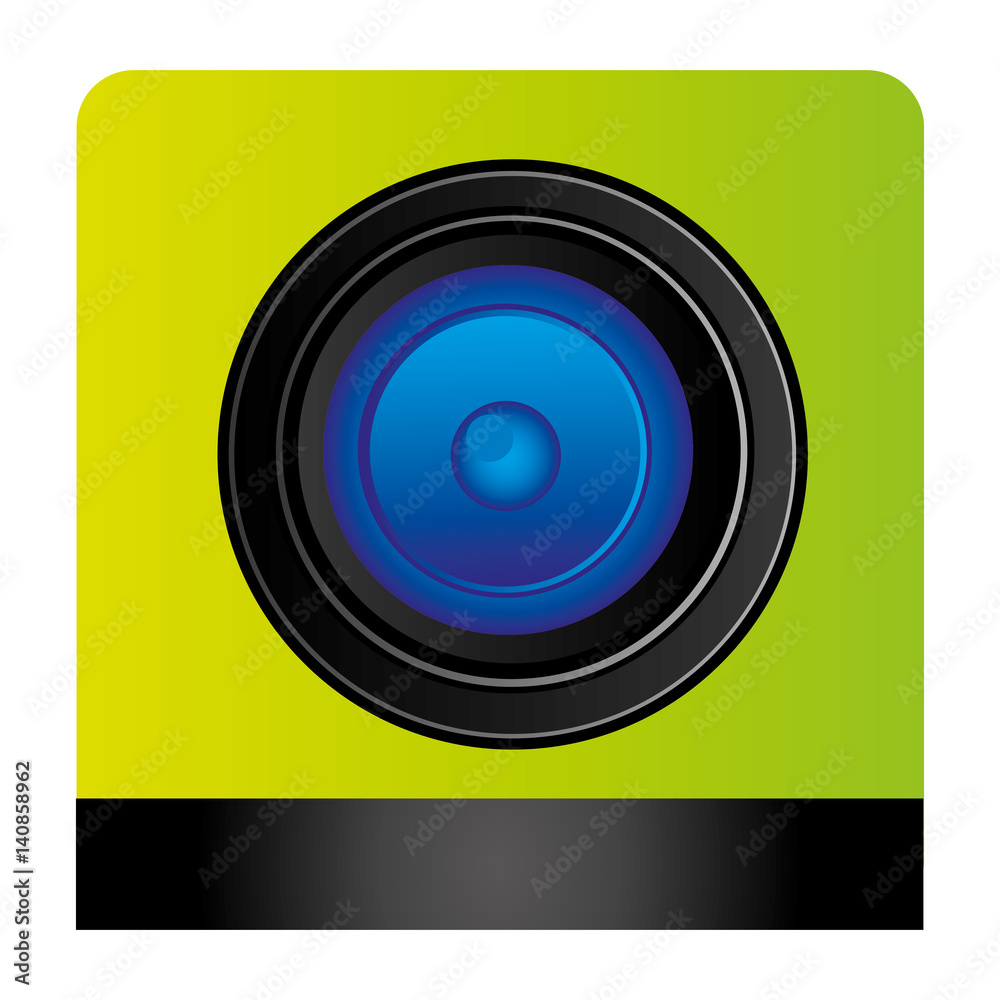 lents professional camera focus, vector illustration design lents professional camera focus, vector illustration design