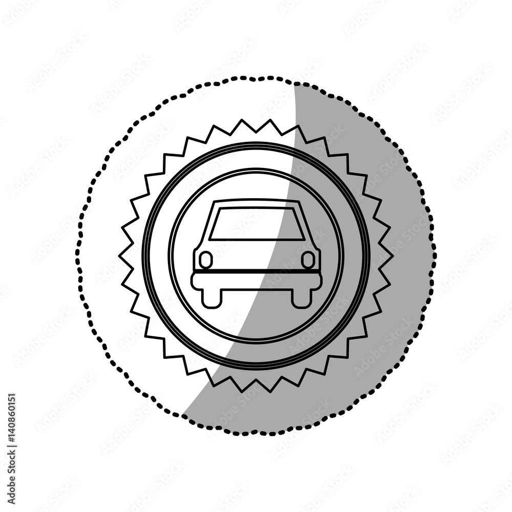 figure star emblem front car icon, vector illustration design figure star emblem front car icon, vector illustration design