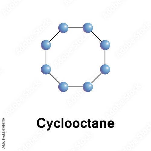 Cyclooctane is a cycloalkane with the molecular formula C8H16. It is a simple colourless hydrocarbon, but it is often a reference compound for saturated eight-membered ring compounds in general.