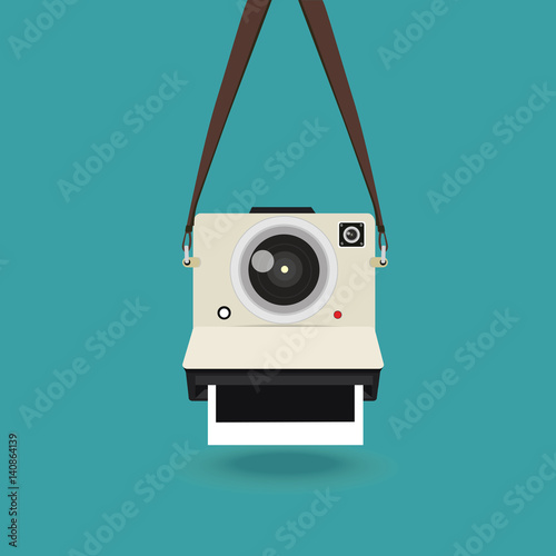 hanging Instant camera photo