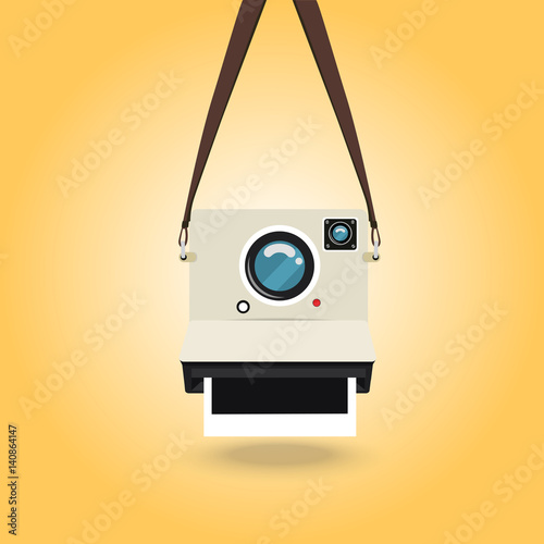 hanging Instant camera photo