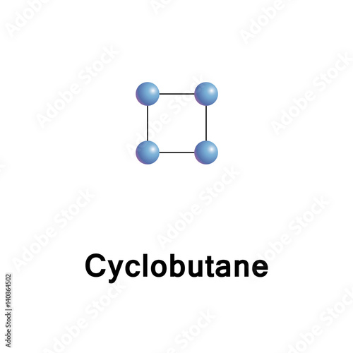 Cyclobutane is a cycloalkane and organic compound with the formula C4H8. It is a colourless gas and available as a liquefied gas. Its derivatives are important in biology and biotechnology