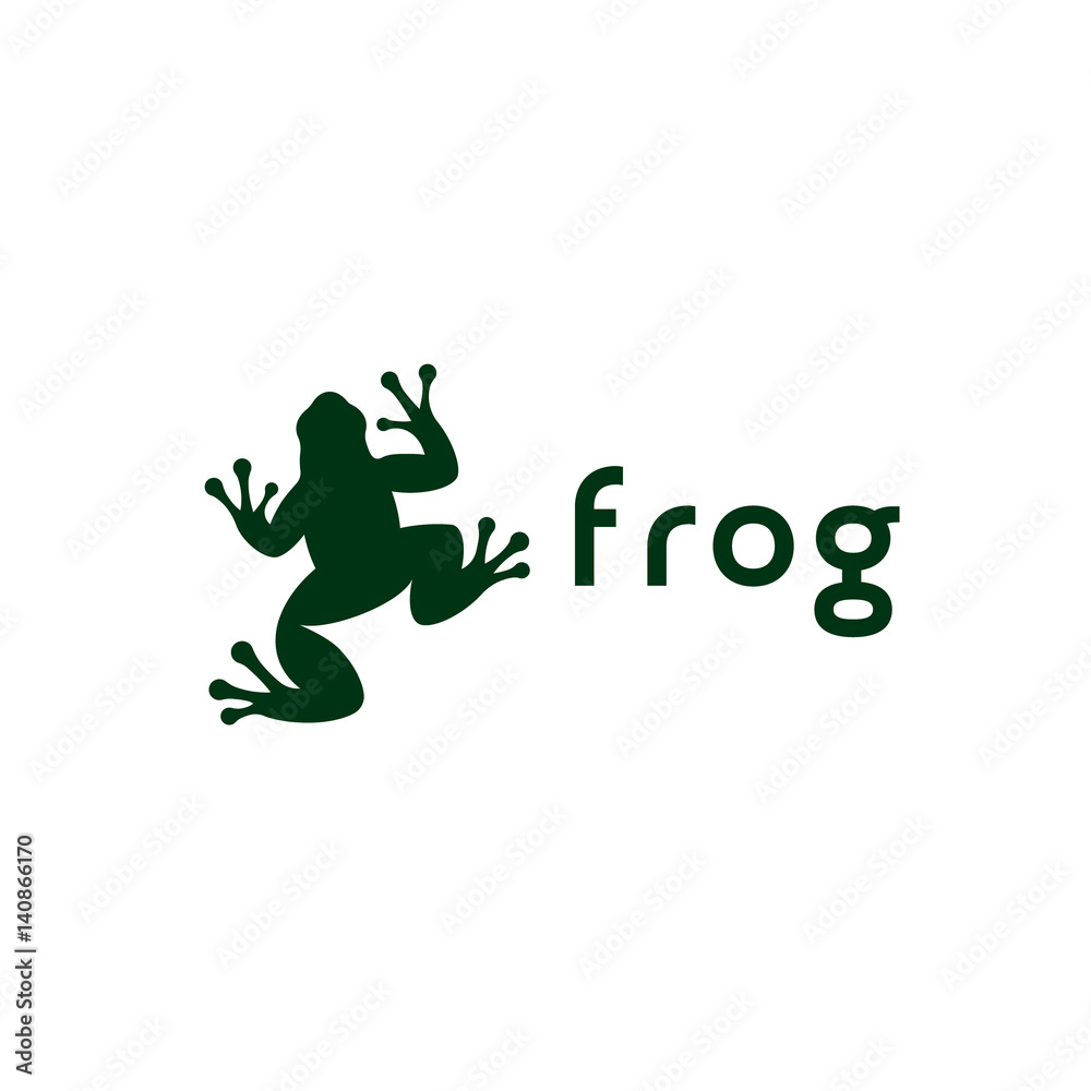 Frog illustration vector trend